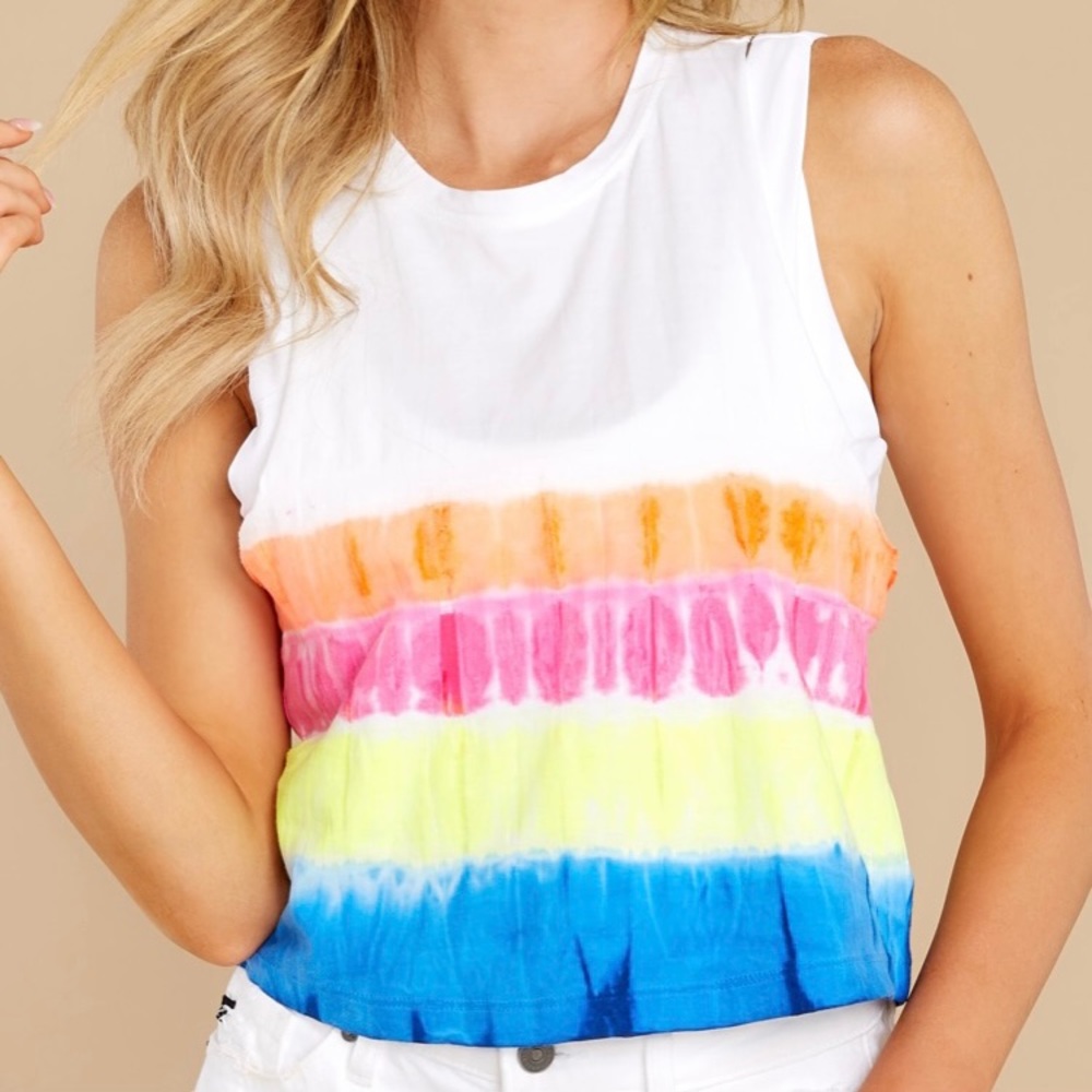 NEW Neon Mirage Tie Dye Ombre Top